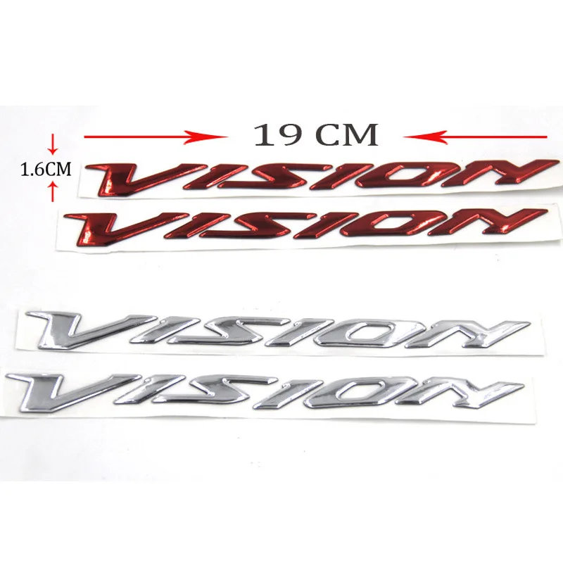 

2PCS For Honda VISION Motorcycle Body Stickers 3D Stereo Logo Body Badge Sticker Decoration Motorcycle accessories for car