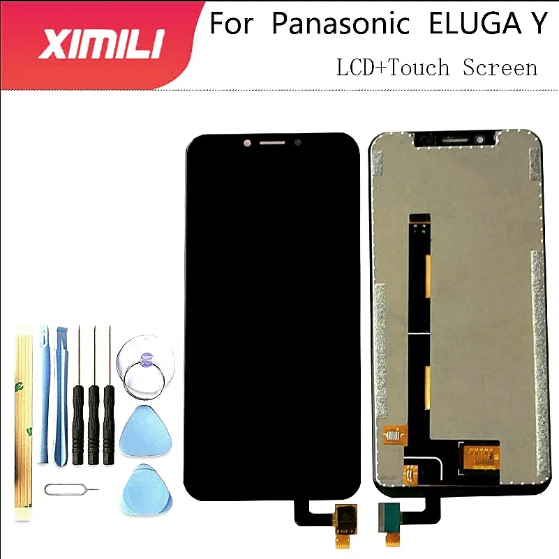 5 дюймовый ЖК дисплей для Panasonic ELUGA Y сенсорный экран с цифровым преобразователем в