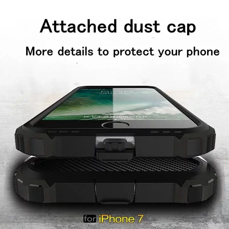 Гибридный чехол для IPhone X XR XS MAX 8 7 6 Plus 5 samsung Galaxy S8 S9 Note 9 S7 Edge s жесткая задняя крышка