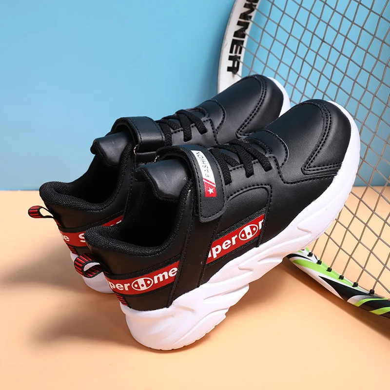 Autumn and winter leather sneakers cheap boys shoes casual shoes