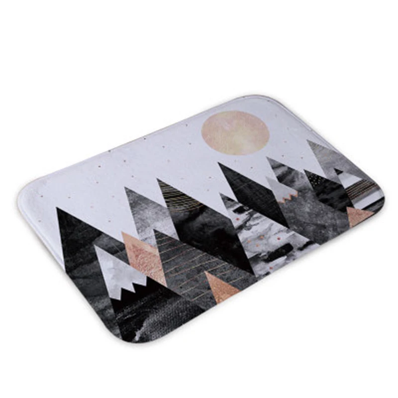 Абстрактный напольный коврик для входной двери противоскользящий дверной