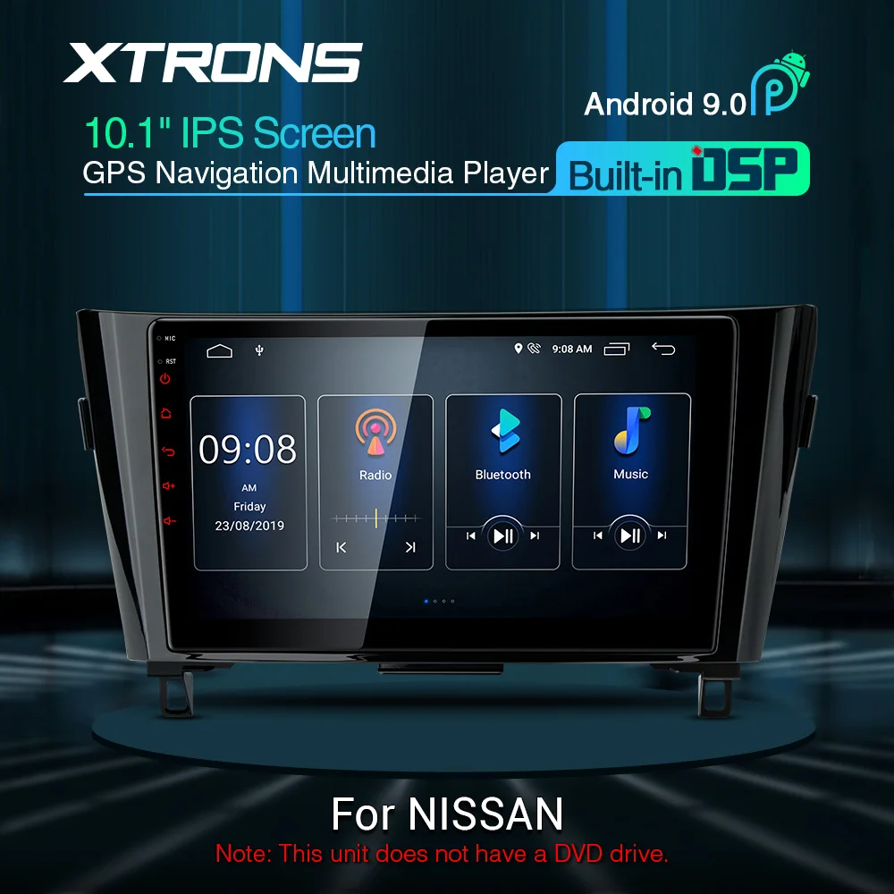 XTRONS 10 1 ''IPS Android 9 0 DSP Автомобильный мультимедийный стерео радиоплеер для Nissan X