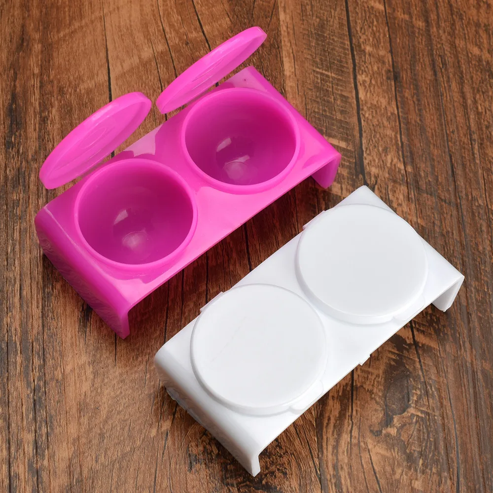 Портативная розовая пластиковая пара двойных открытых пластиковых ручек для