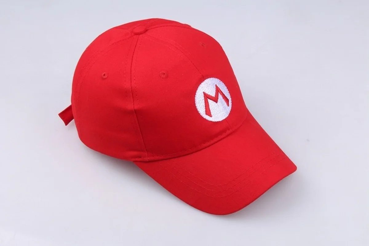 Бейсболка с вышитым логотипом Super Mario bros Кепка из чистого хлопка героями
