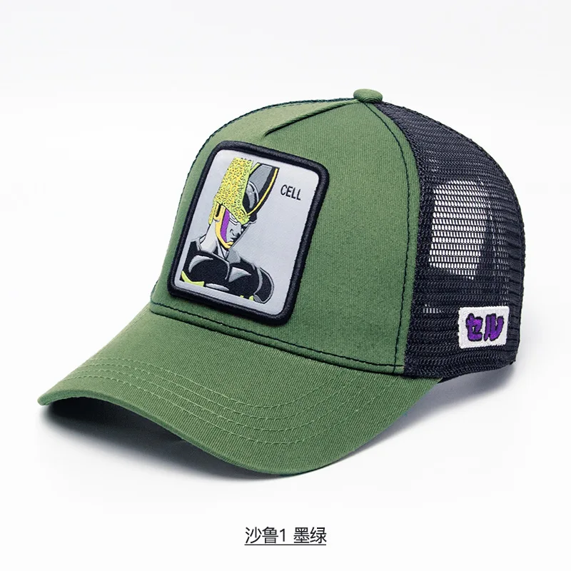 Бренд Вегета чехол Capsule corp Dragon Ball Z Snapback хлопок Бейсбол Кепки Для мужчин Для женщин в стиле «хип-хоп» для папы сетчатая шапка бейсболка дропшиппинг - Цвет: Небесно-голубой