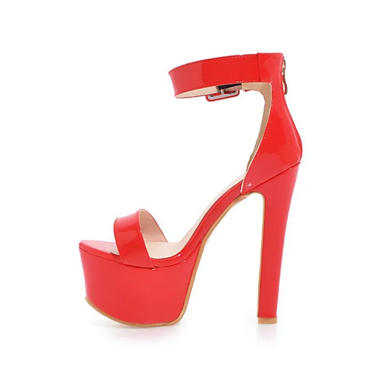 

Summer thick heel platform with sandals night club style women's shoes large size 40-48 summer boots women