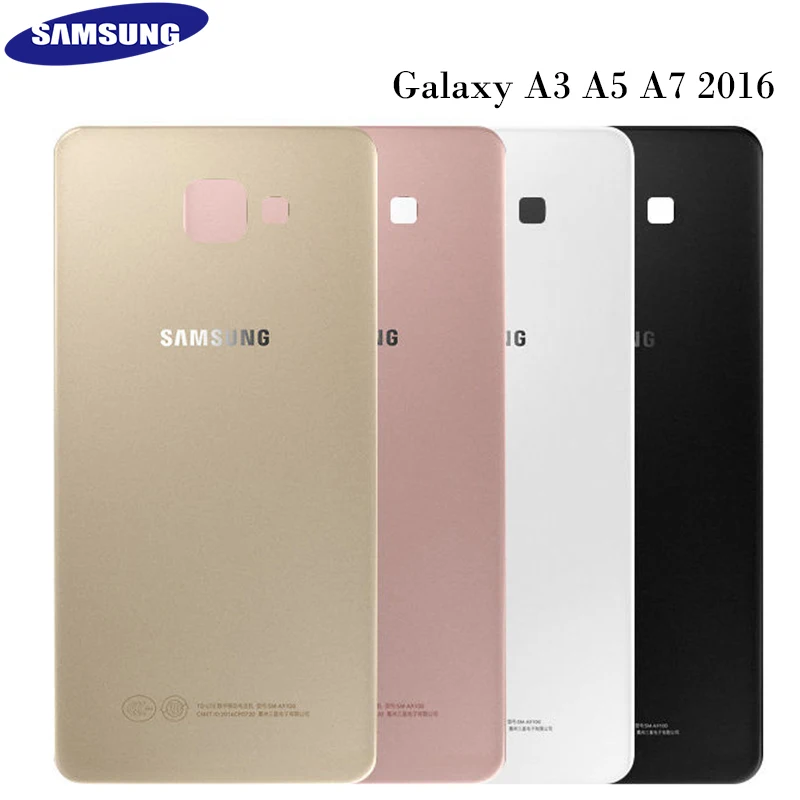 

Official Samsung Battery Back Case Glass Housing Door Rear Cover Replacement Part Tools For Samsung Galaxy A3 A5 A7 2016