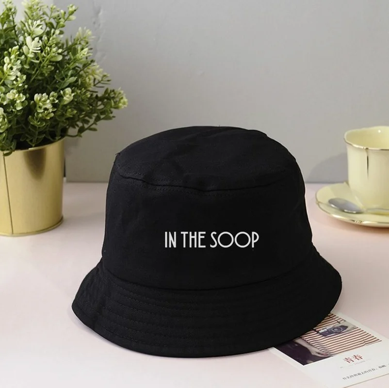 Рыбацкая шляпа Kpop Bangtan Boys IN THE SOOP Мультяшные шляпы от солнца с буквенным принтом
