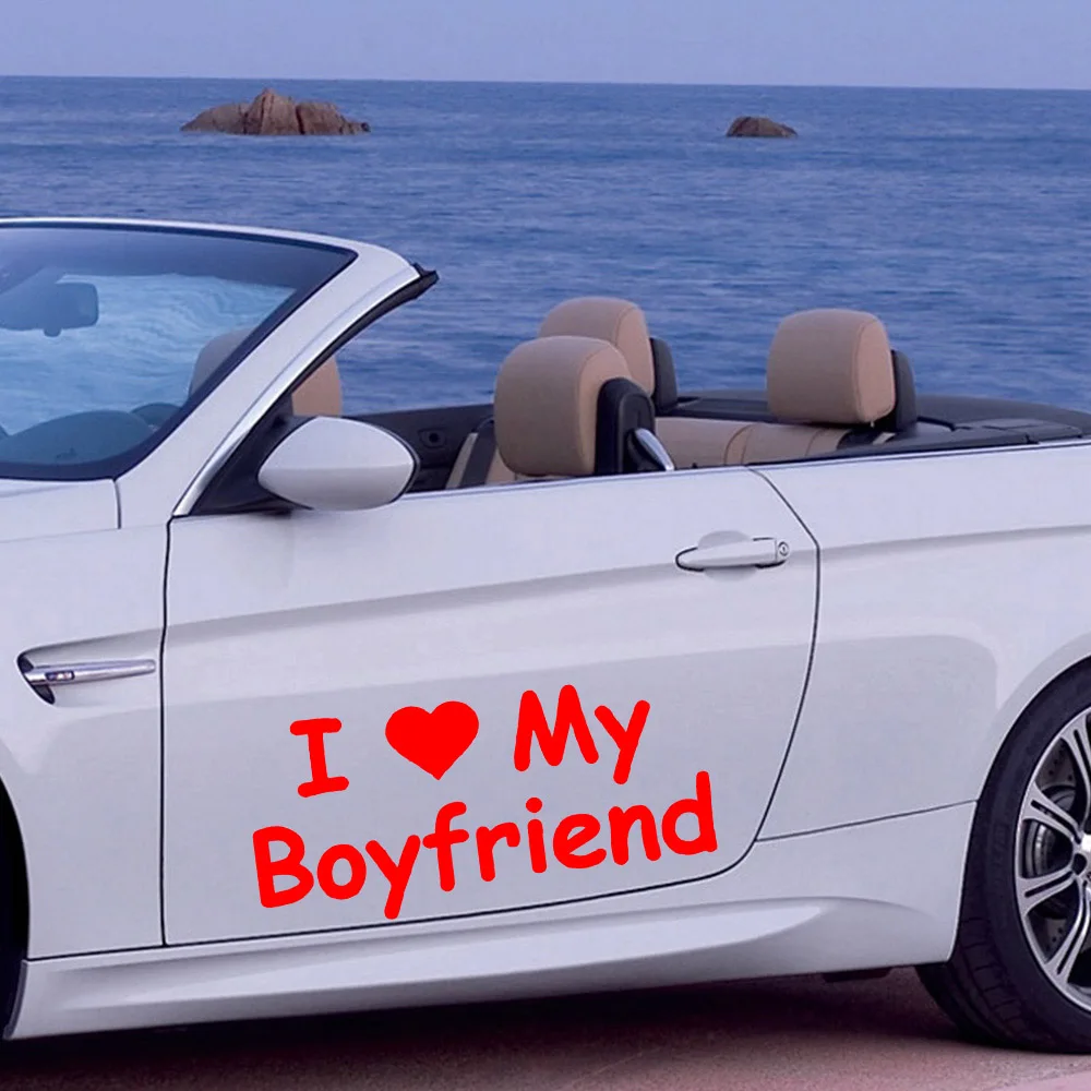 

Free shipping I love Car Stickers Car Both Body Stickers Decal Car Wrap Vinyl Film Automobiles Products Car Accessories