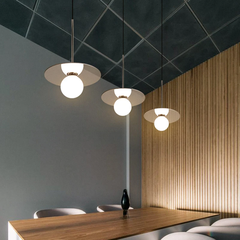 Современные стеклянные шаровые подвесные светильники светодиодный подвесной
