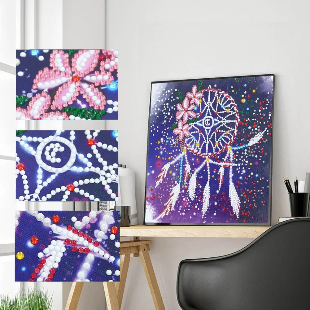 

5d Diy Diamond Painted Cross Set Diamond Mosaic Embroidery FLOWER Painting Round Diamond Gift Gift Diamond Mosaic
