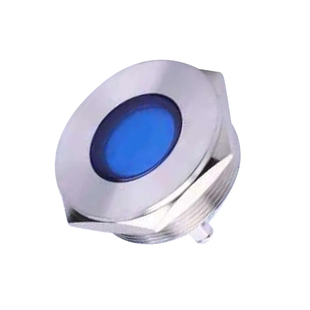 

Блестящая Металлическая лампа заднего сигнала, 28 мм, 12 В постоянного тока