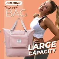 large capacity folding travel bag womantravel bags large capacity hand luggage tote duffel set for lady men dropshipping