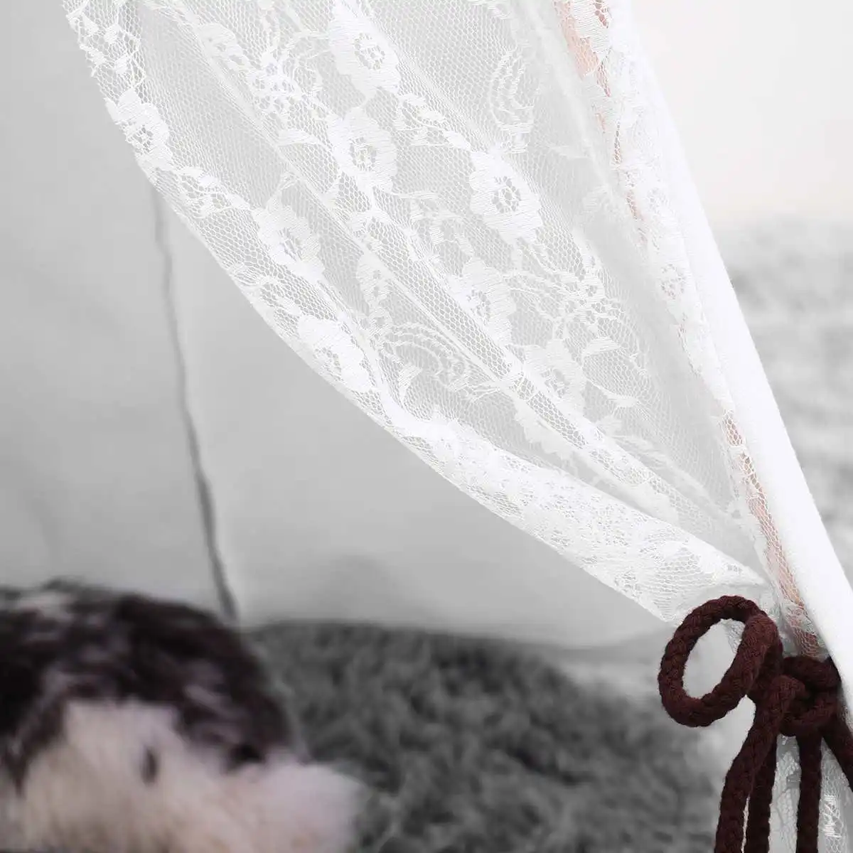 Большая холщовая палатка вигвам 80 см для детей спящих новорожденных