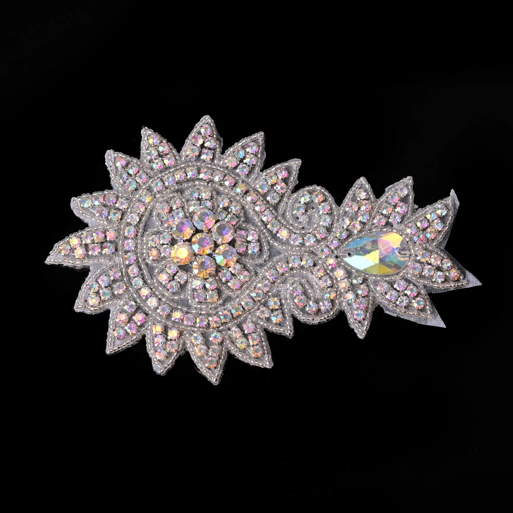 1 шт. стразы с цветами и аппликацией для свадебного платья пояс повязка на голову