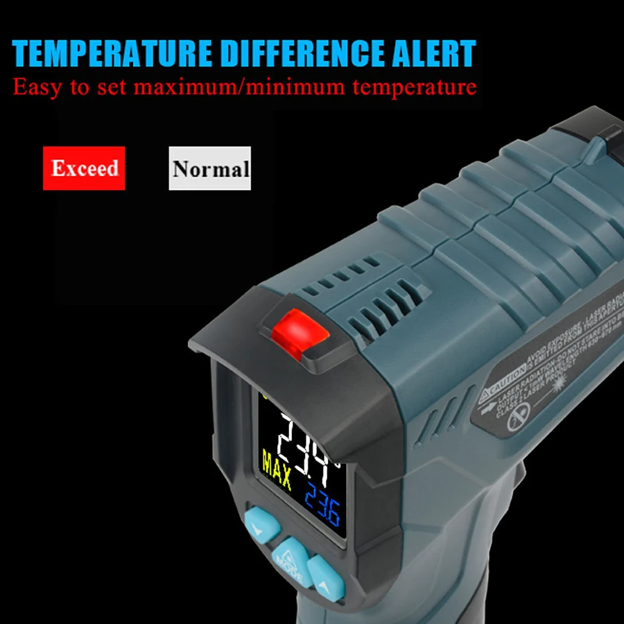 

Ir01c non contact thermometer hand held temperature and humidity infrared temperature gun oil thermometer - 50-380 degrees