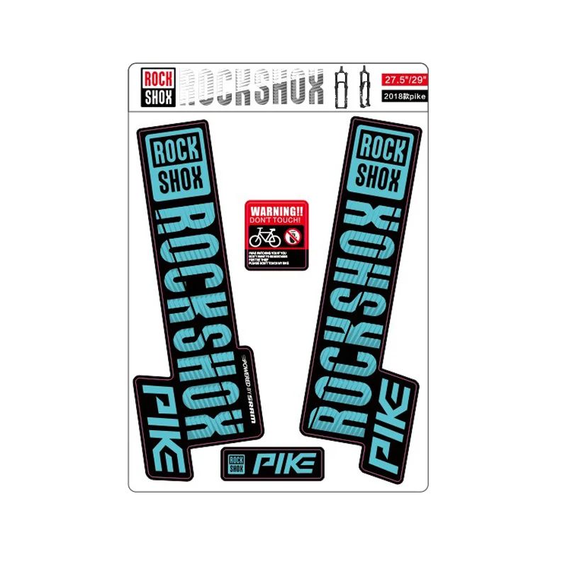 Lehool 2018 Rockshox наклейки на щуку горный велосипед Передняя фотография передняя вилка