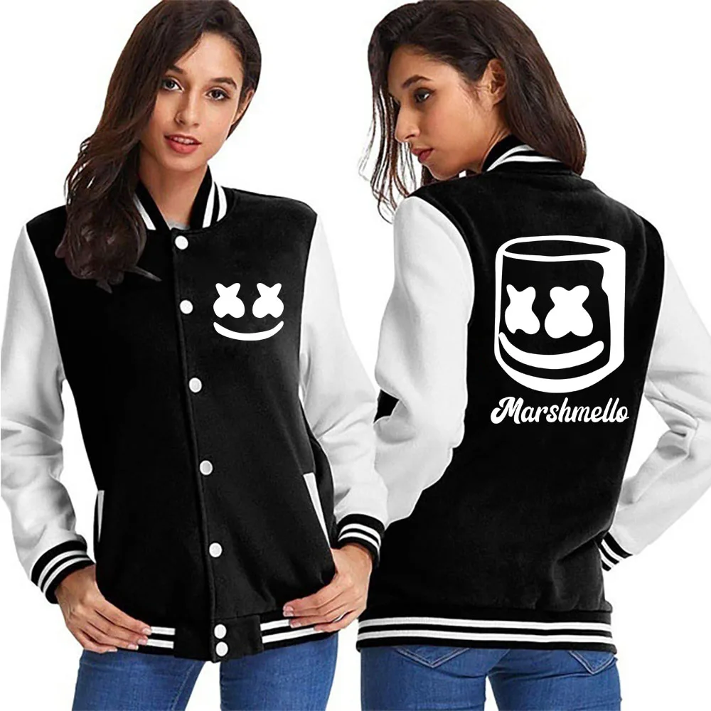 

2021Marshmello dj персональная модная повседневная куртка, бейсбольная рубашка