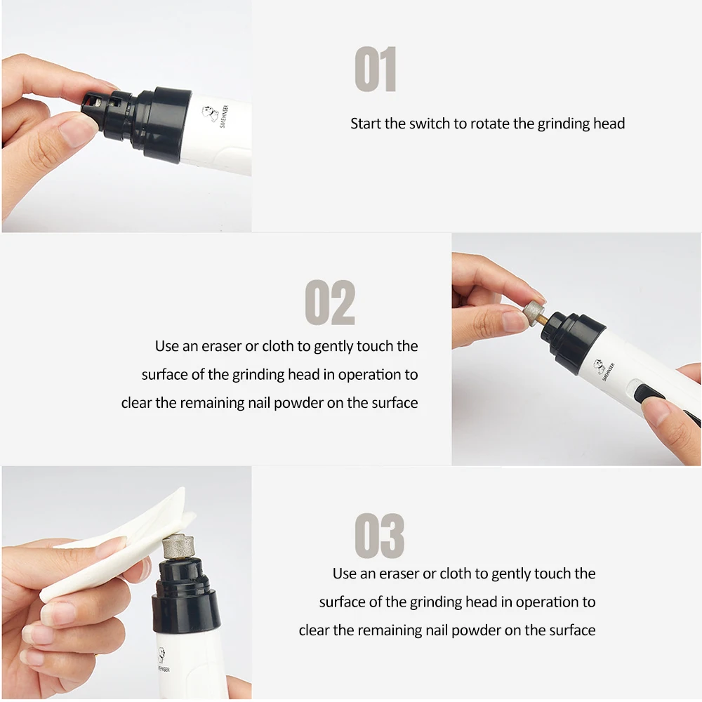 Электрическая машинка для стрижки собак и кошек перезаряжаемый триммер ногтей