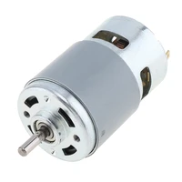 12 24v 775 dc motor high speed large torque motor with ball bearing and fan blades for diy model car small drill machine