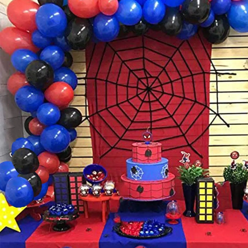 

New Spiderman Party Decorations Happy Birthday Backdrops Decorations Balloon Garland Arch Kit for Kids Baby Shower Decoration