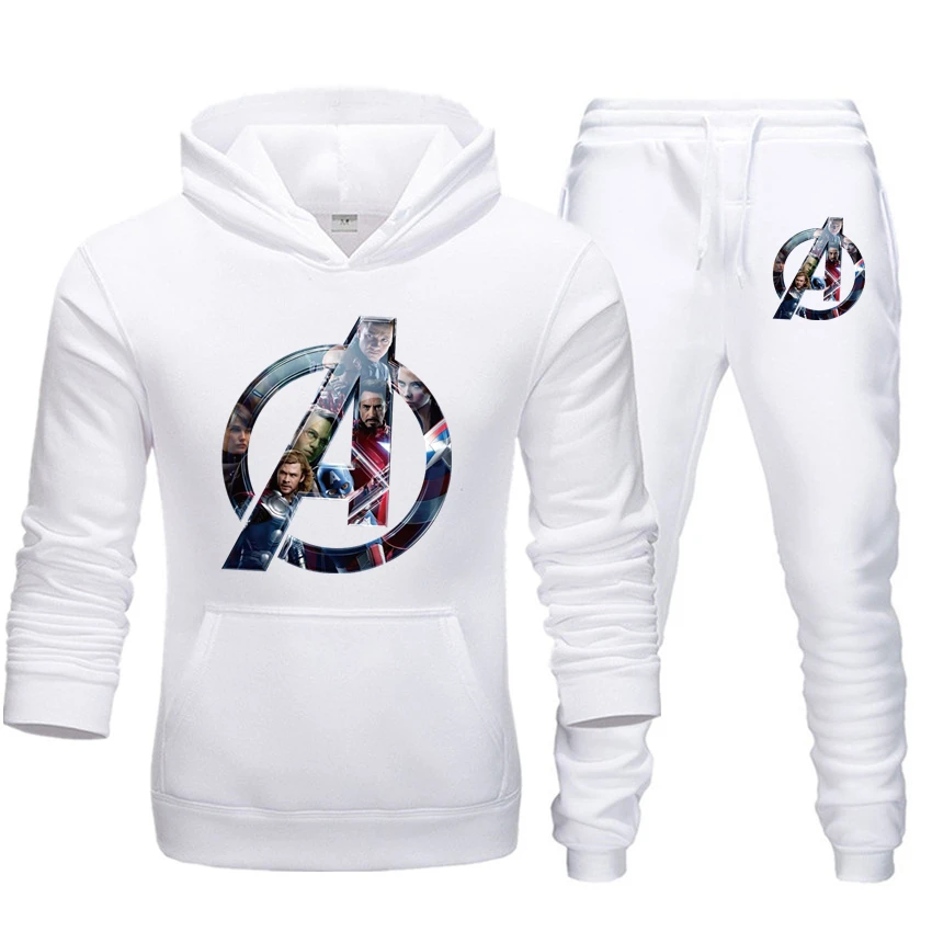 Мужские костюмы с принтом спортивная одежда сезон осень зима куртка капюшоном