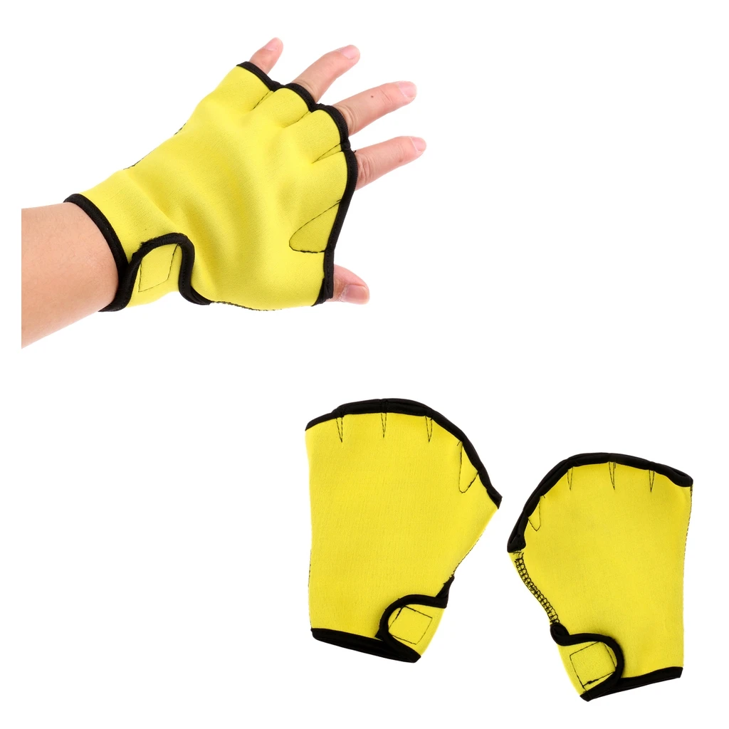 1 пара Неопрен водных фитнес Водонепроницаемость перчатки плавательные плавки