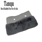 Новинка, мех кролика для женщин и девушек, пушистая отделка, плюшевые украшения для шикарной O-сумки, термоукрашение, подходит для Ochic Obag