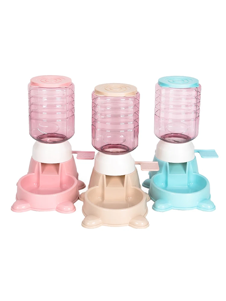 Практичный автоматический питатель для домашних животных большой емкости