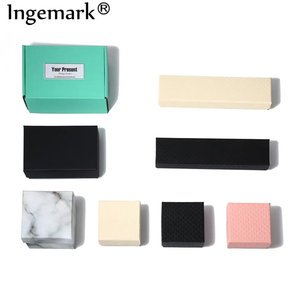 Красивая подарочная коробка Ingemark картонная фотография для ожерелья серег