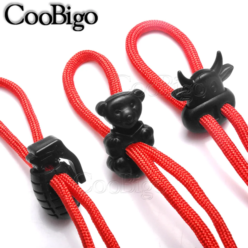 12 шт. фиксатор шнура пряжки тумблер Фиксатор Зажим Для Paracord 550 рюкзак мешок спортивная обувь, одежда веревка пластиковые аксессуары