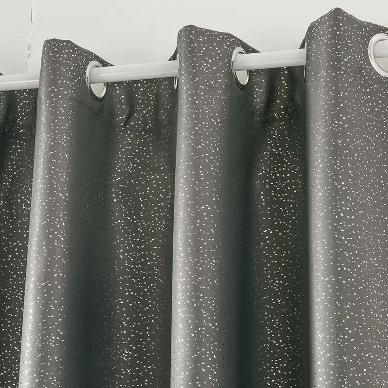 1 шт. принт Звезда Луна Высокая затенение ткань темно серый занавес скандинавский