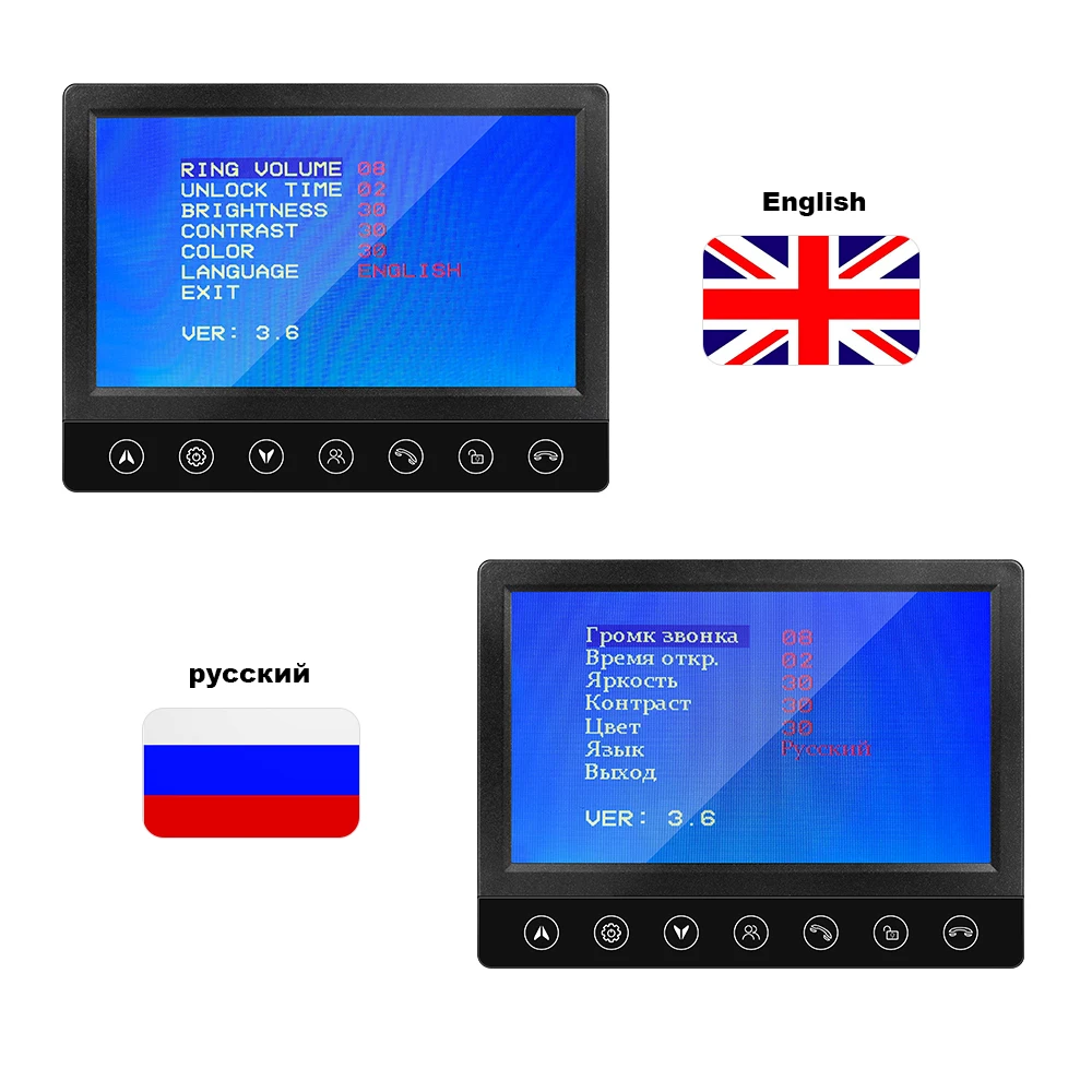 AVATA видео домофон 1200TVL для охранных Металл IP65 водонепроницаемый ИК дверной звонок
