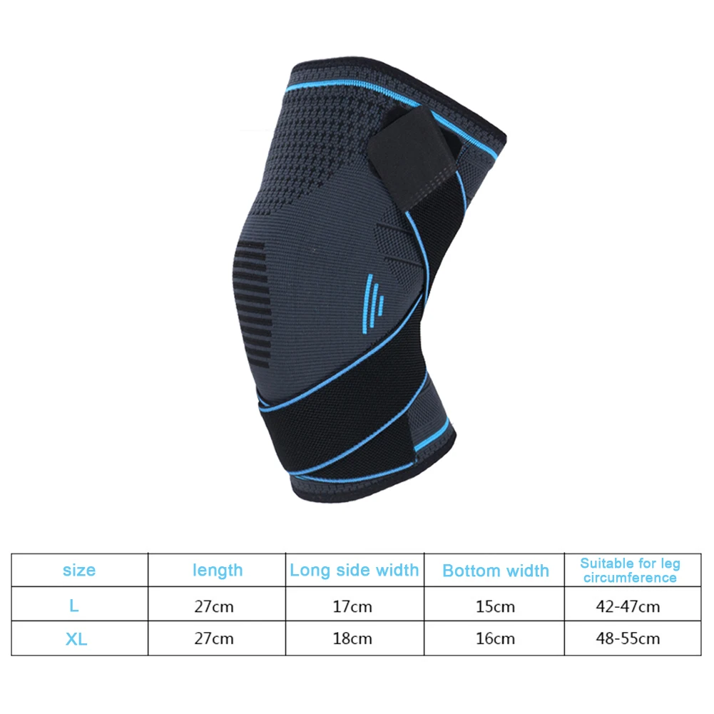 

1PCS Breathable Sports Football Basketball Knee Pads Honeycomb Knee Brace Leg Sleeve Calf Compression Knee Support Protection