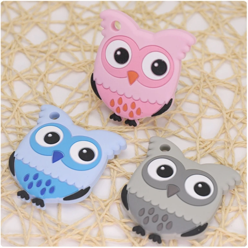 

1 Pc Newborn Silicone Teethers Baby Cartoon Owl Shape Safety Teething Stick Soft Chew Food Grade Kids Accessories Dental Care