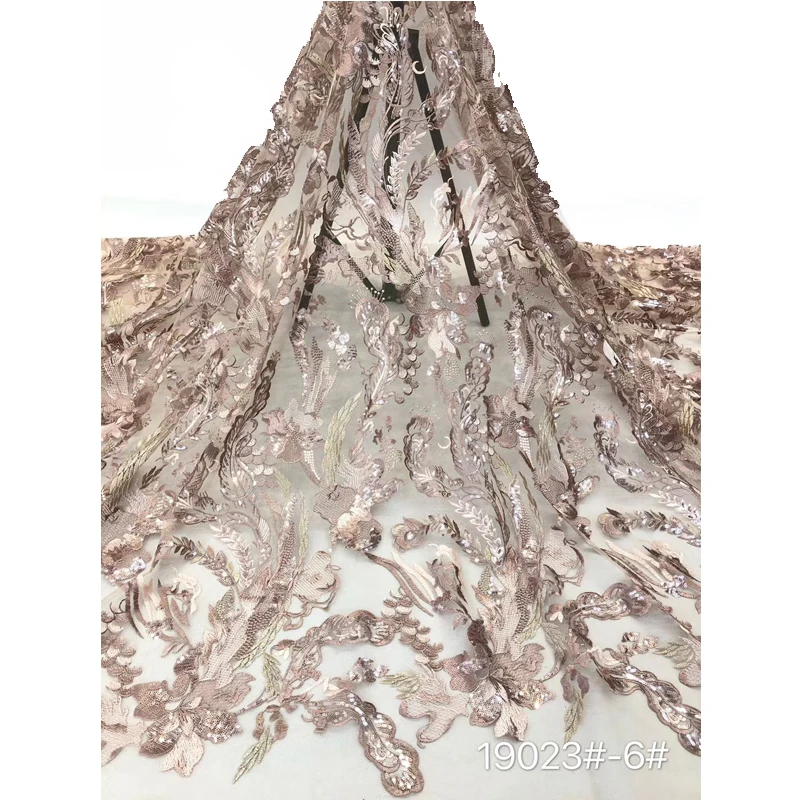 

High Quality Lace Fabric 2020 New Design Multiple Types Flowers Embroidery Polyester Fabrics Mesh Lace For Big Occasion Dress