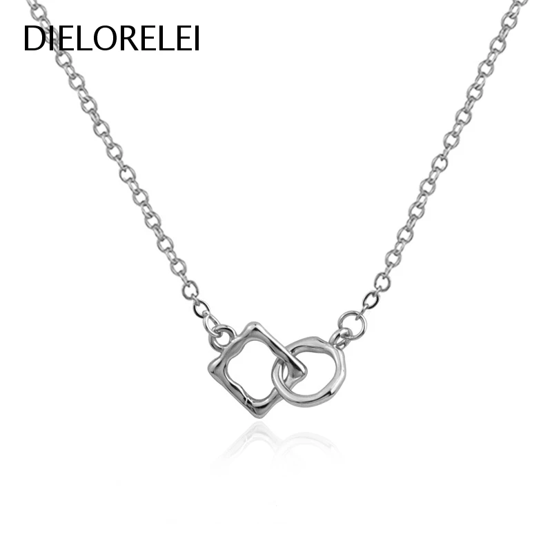 

DIELORELEI 925 Sterling Silver For Women Temperament Eliminates Metal Allergies Minimalist Necklaces Pendants Jewelry Style
