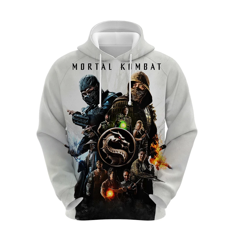 

Mortal Kombat 3D Print Hoodies for Unisex Adult Anime Sweatshirts Spring Men Women Cartoon Pullovers Autumn Long Sleeves Tops
