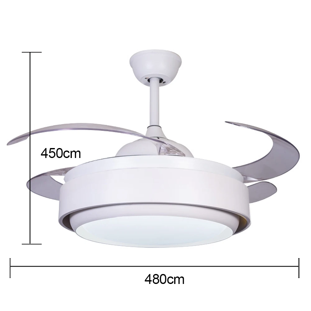 42 дюймов светодиодный потолочный вентилятор лампа обратного инвертора хороший
