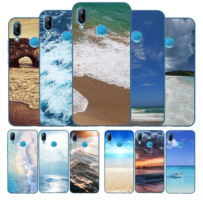 Морской пляж спрей чехол для Huawei P9 P10 P20 P30 P40 P smart Lite Plus Pro Чехлы Y5 Y6 Y7 2017 2018 nova 3i