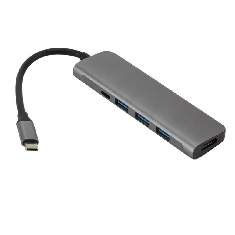 5 в 1 3 USB 0 type-C концентратор + 4K видео Hdmi Pd питание от VGA адаптер Thunderbolt PD конвертер Fr