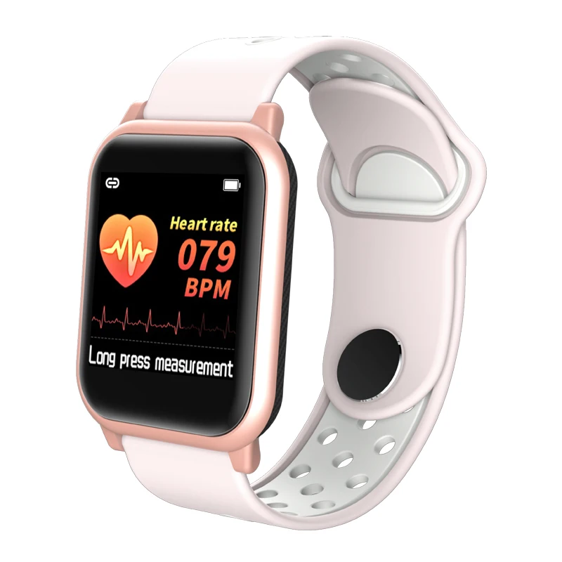 gold pink Lerbyee KY11 фитнес-трекер пульсометр напоминание о звонках смарт-браслет контроль музыки Шагомер умный Браслет для iOS Android - Цвет: gold pink