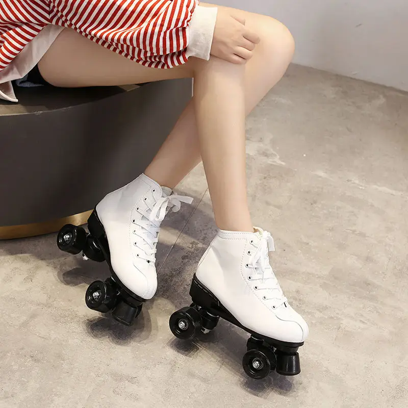 Artificial Leather Shoes Roller Skates Adult Man Women Patines Skating Rollers Patines de 4 ruedas Agloat Shoes