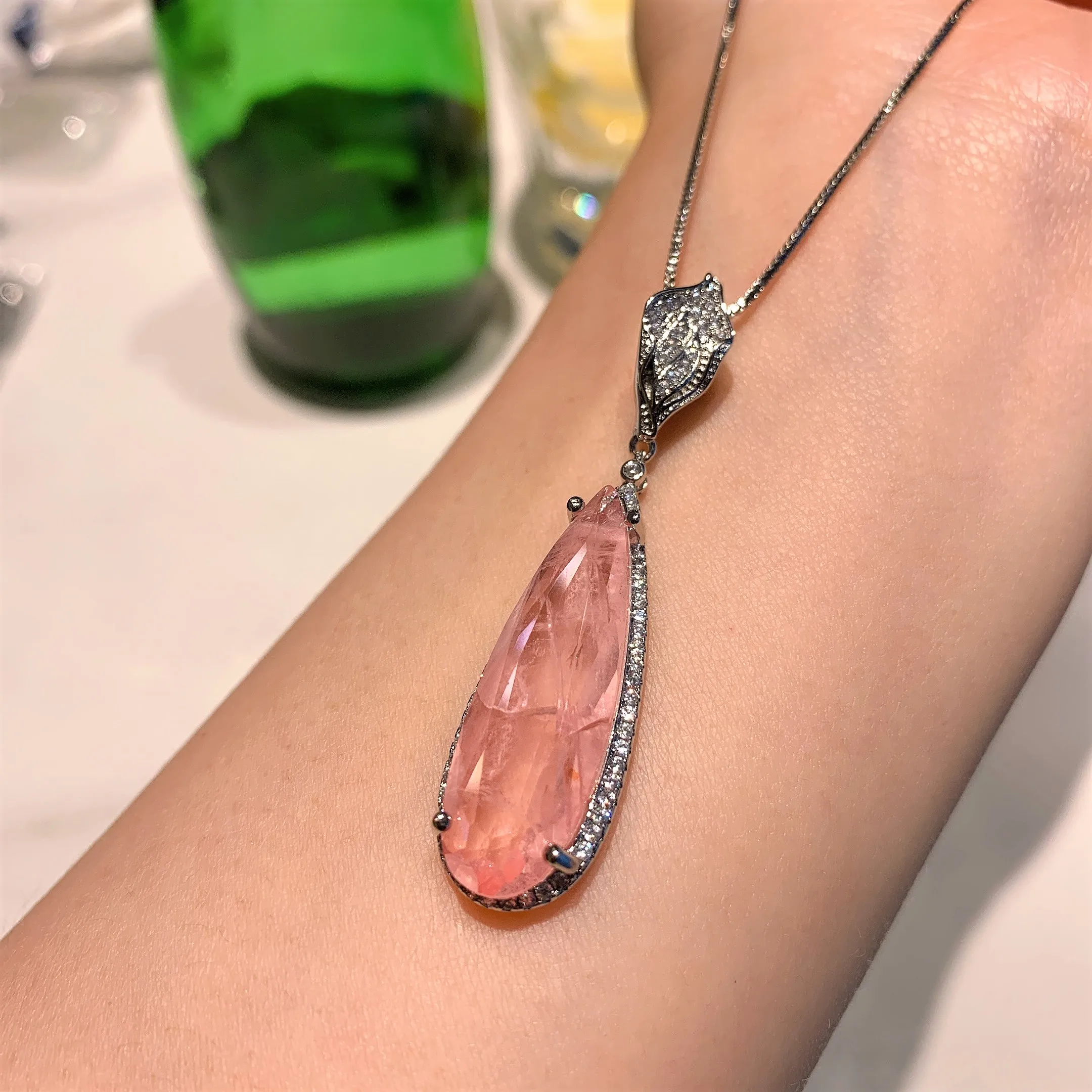 Женское ожерелье с подвеской в виде капли воды | Украшения и аксессуары