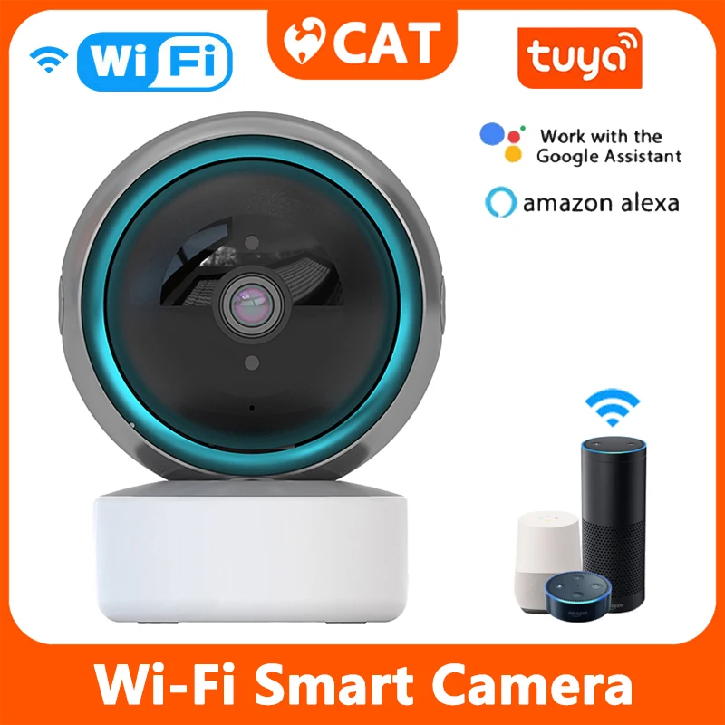 

Смарт-камера видеонаблюдения Tuya с поддержкой Wi-Fi, 1080P