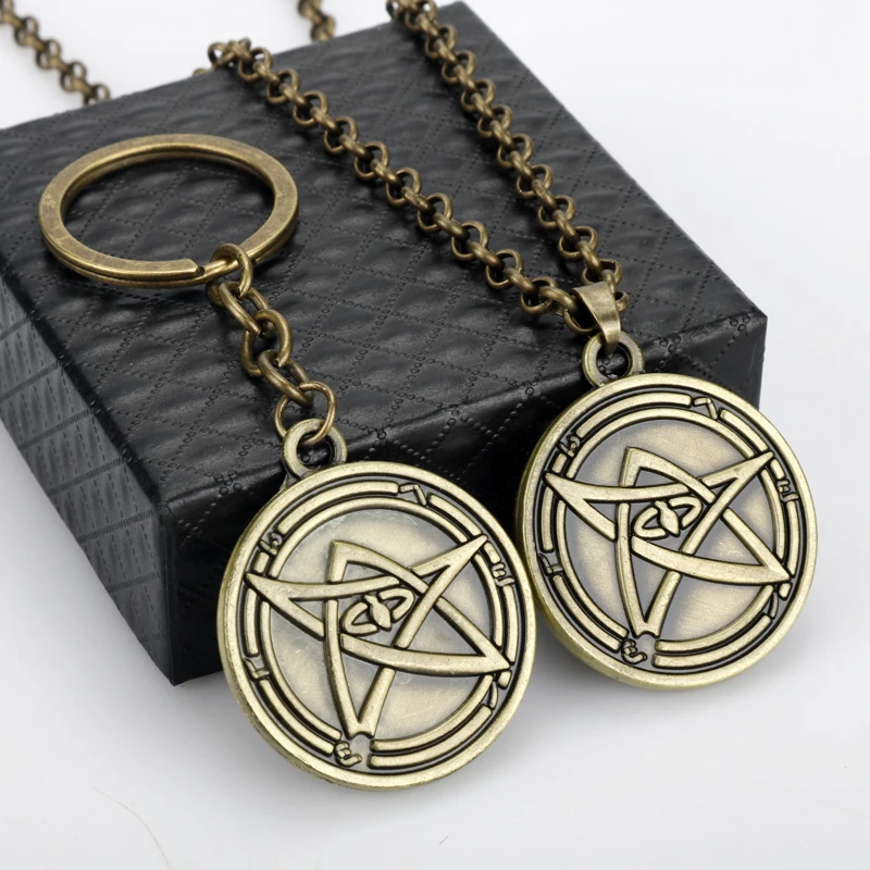 Цепочка с круглой подвеской Ховард Phillips Lovecraft Cthulhu Mythos Necklace Eye Rune для женщин и