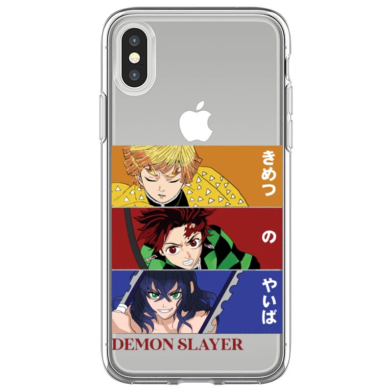 

Kamado Nezuko Kimetsu No Yaiba Demon Slayer Phone Case For iPhone 12 11 Pro XS MAX 7 XR X 8 6 Plus Soft Clear Cover Fundas