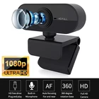 Веб-камера с автофокусом, Full HD 1080P, с микрофоном и USB-разъемом