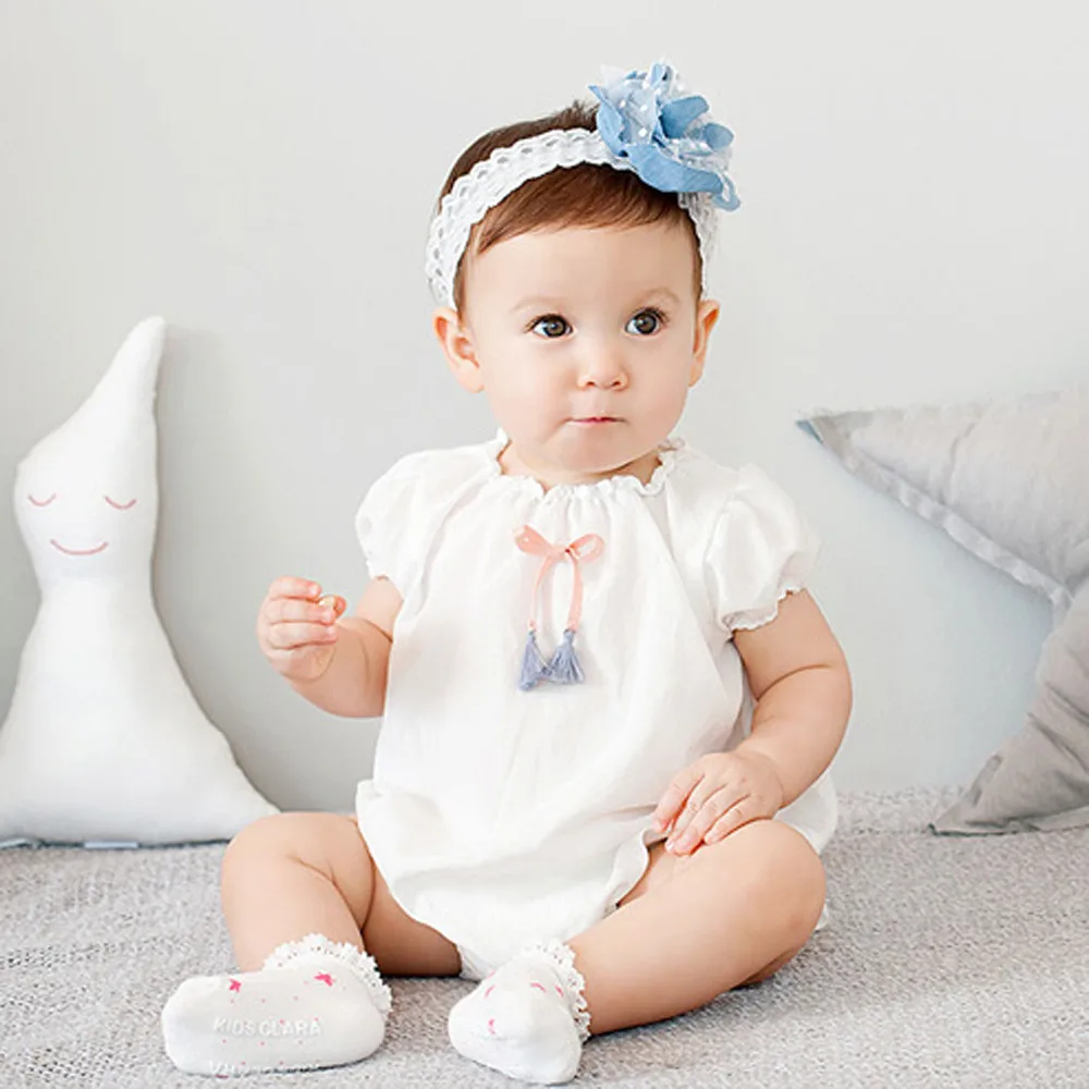 2019 модные джинсовые повязки на голову с цветами для маленьких девочек реквизит