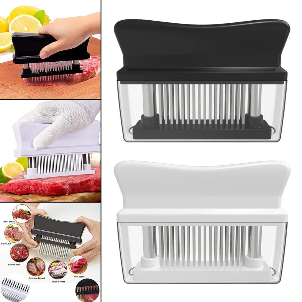 

48 Stainless Steel Meat Tenderizer Prong Steak Beef Kitchen Cooking Tool